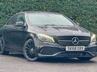 Used Mercedes CLA220 AMG line 177 HP (130 kW) 2018 Black Sedan