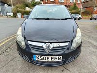 Used Vauxhall Corsa 79 HP (58 kW) 2008 Black Hatchback