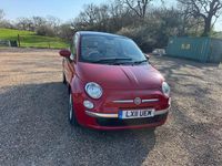 Used Fiat 500 Lounge 69 HP (50 kW) 2011 Red Hatchback