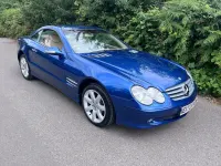 Used Mercedes SL350 2003 Blue Cabriolet