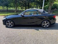 Used BMW 218 Sport Line 136 HP (100 kW) 2017 Black Cabriolet