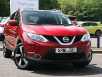 Used Nissan Qashqai N-TEC 115 HP (84 kW) 2016 Red SUV