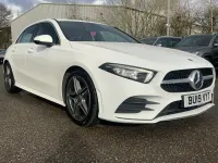Used Mercedes A200 AMG line 150 HP (110 kW) 2019 White Hatchback
