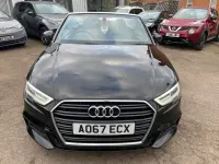 Used Audi A3 Cabriolet S-Line 150 HP (110 kW) 2017 Black Cabriolet