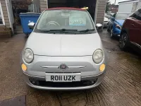 Used Fiat 500 Lounge 69 HP (50 kW) 2011 Silver Cabriolet