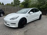 Used Tesla Model 3 Performance 461 kW (627 HP) 2020 White Sedan