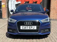 Used Audi A1 Sportback S-Line 125 HP (91 kW) 2017 Blue Hatchback