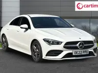 Used Mercedes CLA180 AMG line 136 HP (100 kW) 2022 White Coupe