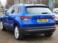 Used Skoda Karoq SE L 115 HP (84 kW) 2019 Race blue metallic SUV
