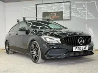 Used Mercedes CLA200 Shooting Brake AMG line 136 HP (100 kW) 2017 Black Estate