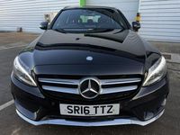 Used Mercedes C220 AMG line 170 HP (125 kW) 2016 Black Estate