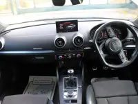 Used Audi A3 Black Edition 150 HP (110 kW) 2018 Blue Sedan