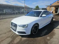 Used Audi A5 Black Edition 177 HP (130 kW) 2015 Blue Coupe