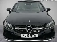 Used Mercedes C200 AMG line 184 HP (135 kW) 2018 Black Cabriolet