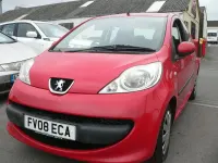 Used Peugeot 107 68 HP (50 kW) 2008 Red Hatchback