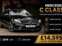 Used Mercedes C200 Premium 2019 Black Estate