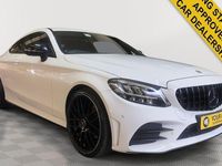 Used Mercedes C200 AMG line 198 HP (145 kW) 2019 White Coupe