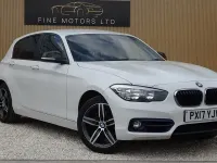 Used BMW 118 Sport Line 150 HP (110 kW) 2017 White Hatchback