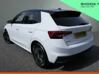 Used Skoda Fabia Colour Edition 59 HP (43 kW) 2024 Moon white metallic black magic pearl effect Hatchback
