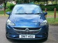Used Vauxhall Corsa Design Edition 90 HP (66 kW) 2017 Blue Hatchback