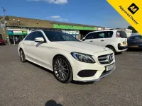 Used Mercedes C300 AMG Line Premium Plus 2016 White Sedan