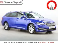 Used Skoda Superb SE Technology 218 HP (160 kW) 2021 Blue Estate