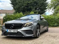 Used Mercedes E220 AMG line 194 HP (142 kW) 2017 Grey Coupe