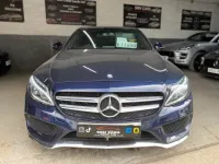 Used Mercedes C220 AMG line 170 HP (125 kW) 2017 Blue Sedan