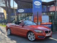 Used BMW 218 Sport Line 2017 Orange Cabriolet