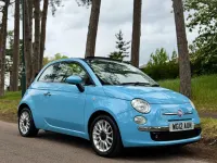 Used Fiat 500 Lounge 2012 Blue Cabriolet