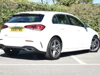 Used Mercedes A180 AMG line 136 HP (100 kW) 2019 White Hatchback