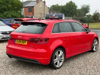 Used Audi A3 Sportback S-Line 2014 Red Hatchback
