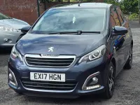 Used Peugeot 108 Allure 82 HP (60 kW) 2017 Blue Hatchback