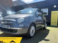 Used Fiat 500 Lounge 69 HP (50 kW) 2009 Grey Cabriolet