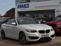 Usado BMW 218 Sport Line 136 CV (100 kW) 2018 Blanco Descapotable