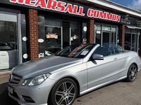 Used Mercedes E220 170 HP (125 kW) 2013 Silver Cabriolet