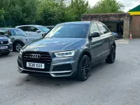 Begagnad Audi Q3 Black Edition 150 HK (110 kW) 2018 Grå SUV
