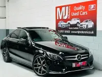 Used Mercedes C250 AMG line 2017 Black Sedan