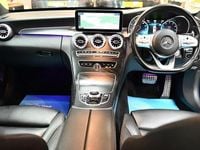 Used Mercedes C200 AMG line 184 HP (135 kW) 2019 Blue Sedan