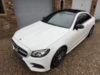 Used Mercedes E220 AMG line 194 HP (142 kW) 2018 White Coupe