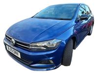 Used VW Polo SE 95 HP (69 kW) 2019 Blue Hatchback
