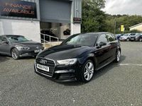 Used Audi A3 Sportback S-Line 150 HP (110 kW) 2018 Black Hatchback
