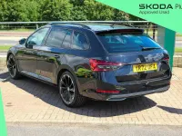 Used Skoda Superb SportlinePlus 196 HP (144 kW) 2022 Black magic pearl effect Estate