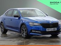 Used Skoda Superb SportlinePlus 140 HP (102 kW) 2023 Race blue metallic Hatchback