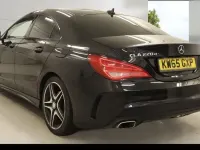 Usado Mercedes CLA220 AMG 177 CV (130 kW) 2016 Negro Berlina