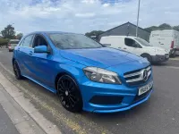 Used Mercedes A220 AMG 168 HP (123 kW) 2014 Blue Hatchback