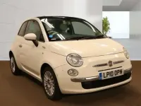 Used Fiat 500 Lounge 69 HP (50 kW) 2010 White Hatchback