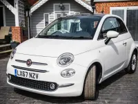 Used Fiat 500 Lounge 69 HP (50 kW) 2017 White Hatchback
