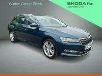 Used Skoda Superb SE L 110 HP (80 kW) 2021 Petrol blue metallic Estate
