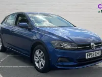 Used VW Polo SE 95 HP (69 kW) 2018 Blue Hatchback